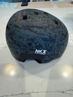 Men's Matte Camo Gray Skate/Ski Helmet